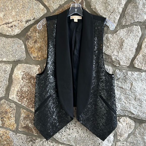 NWOT MICHAEL Michael Kors Sequins Vest - Picture 2 of 7